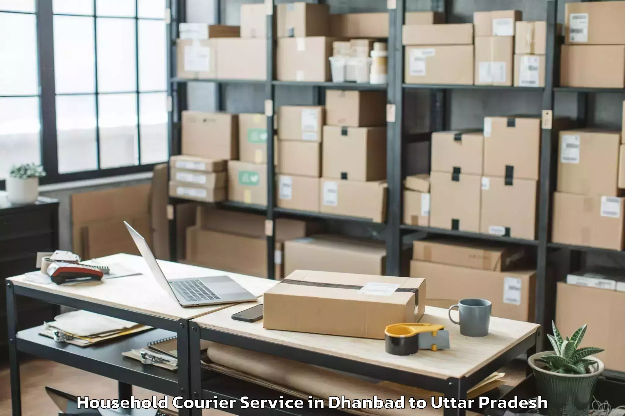 Affordable Dhanbad to Mawana Household Courier